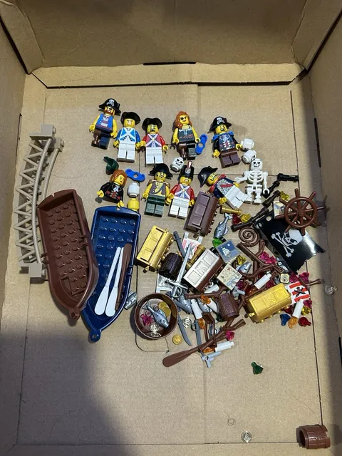 Lego Pirates Theme Lot Mini figures Parts Accessories Boats Weapons Etc