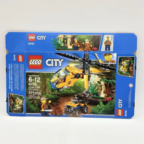 LEGO CITY Jungle Cargo Helicopter 60158 Retired 2017- Box Package Only