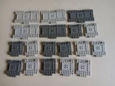 LEGO LOT 18 DARK LIGHT BLUISH GRAY 8X8 8X16 MODIFIED BRICKS W/ 1X4 INDENTATIONS