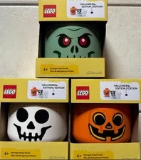 LEGO Halloween Edition Storage Head Small 3-Pack-FREE SHIPPING