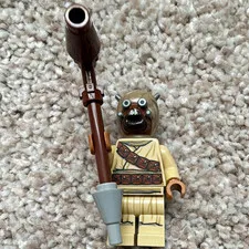 LEGO Tusken Raider Minifigure w/ Gaffi Stick Weapon Accessory Plastic