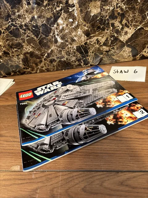 Lego Star Wars 7965 Millennium Falcon Instruction Manual Only  Book 1 & 2