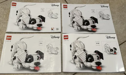LEGO Disney 101 Dalmatians Puppy (43269) Instruction Manual Only. (4 Book Set)