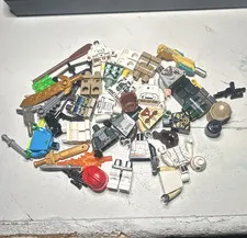LEGO Bulk Lot Minifigure Parts & Accessories Multicolor Plastic Pieces