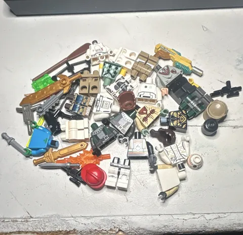 LEGO Bulk Lot Minifigure Parts & Accessories Multicolor Plastic Pieces