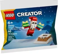 LEGO Creator Christmas Chimney with Santa 30692 – Holiday Building Toy, Ages 6+