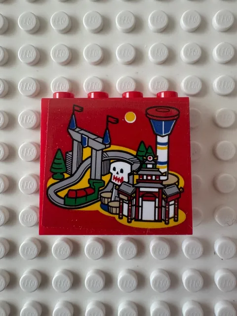 LEGO Panel 1x4x3 LEGOLAND Park Map with Roller Coaster 60581pb249 - Set 40429