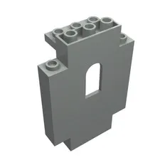 10x LEGO® Part 4444 - Panel 2 x 5 x 6 Wall with Window