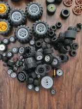 Lego Group Tires Wheels Vehicle Technics Lot 1.5 Pounds Assortment Sets