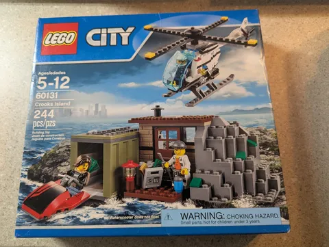 60131 CROOKS ISLAND lego city town SEALED legos set NEW police HELICOPTER 