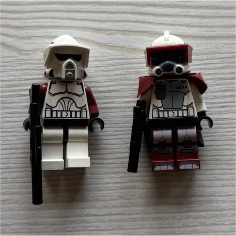 LEGO Star Wars ARC Lot of 2 ARC commander and ARF trooper clone troopers 