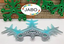 (S18/3/17) LEGO Bionicle 64266pb01 Weapon Ice Shield Half Trans Light Blue