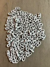 LEGO 35480 Light Bluish Gray Plate, Round 1 x 2 with Open Studs x100