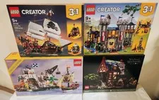 LEGO Castle Pirates (x4) Fortress 10320 Blacksmith 21325 31109 31120 New Sealed