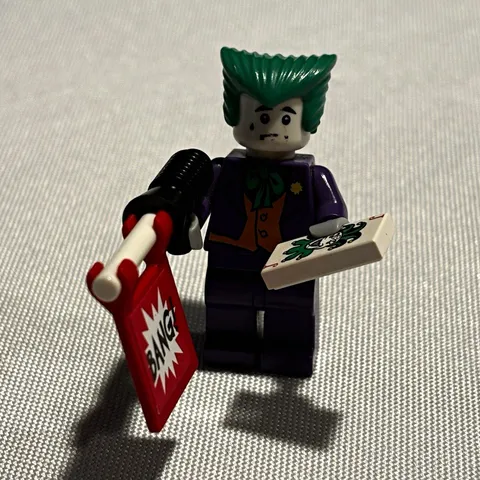 LEGO Batman 2006 joker mini figure ￼in perfect condition.alternative head.
