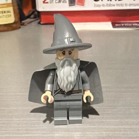 LEGO Gandalf the Grey Plastic Minifigure w/ Cape, Hat & Beard