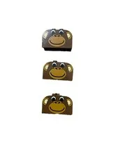 Lego Brick Double Curved Top Animals (Monkey).      ~ 1 1/4 X 3/4 X 1/2