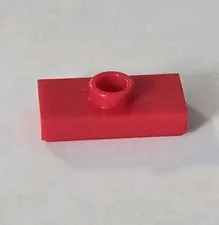 LEGO Parts - Red Plate 1 x 2 with 1 Stud (Jumper) - No 15573