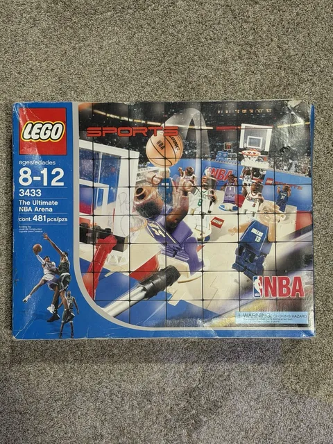 LEGO (3433) NBA Ultimate Arena - 94% Complete w All Minifigs, Instructions & Box
