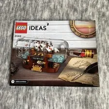 LEGO 21313 Ideas Ship in a Bottle - Original Instruction Manual Only Booklet 155