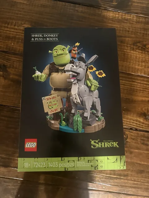 #72423 Shrek Donkey & Puss In Boots LEGO Set New Sealed