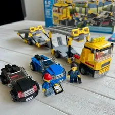 LEGO CITY 60060 Auto Transporter 100% Complete w/ All Figures Instructions Box