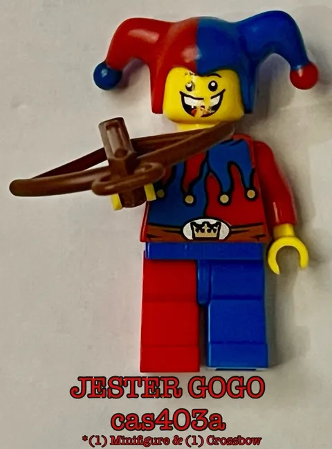 LEGO® Minifigure cas403a - Court JESTER w Crossbow - Castle Kingdoms 7079-1