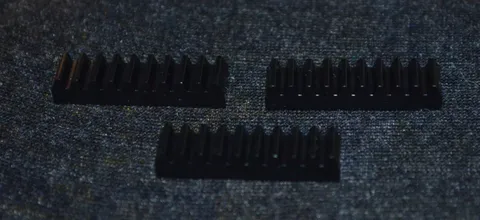 (3) 1x4 Black / Toothed /Gear Track Technic Bricks ~ New Lego Parts ~