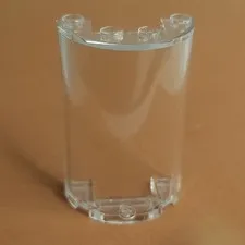 LEGO 85941 Cylinder Half 2 x 4 x 5 with 1 x 2 Cutout Trans Clear x1 Genuine