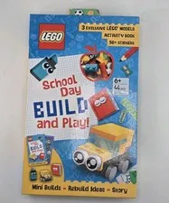 LEGO School Day Build and Play Activity Book Box Set 3 Models 50+ Stickers 44...