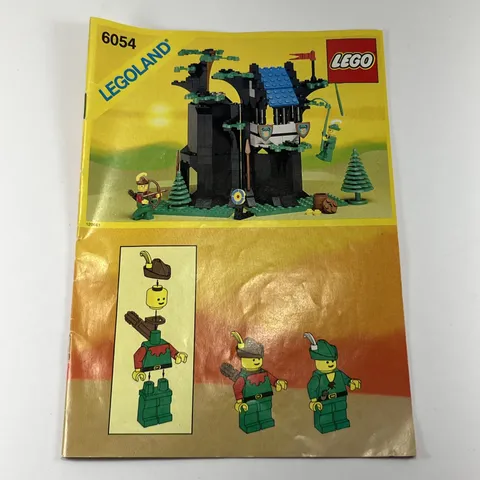 LEGO 6054 Legoland Forestmens Hideout Castle Instruction Manual Only 1988