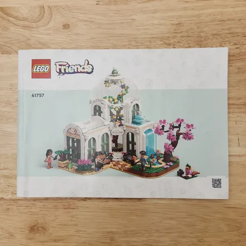 LEGO Friends Instruction Manual 41757 Botanical Garden Book Only No Bricks