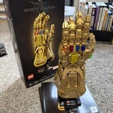 LEGO Infinity Gauntlet 76191 Complete Set With Box & Instructions Lots Of Gold!!