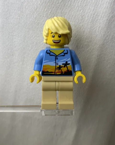Lego Minifigure Plane Passenger cty1184 City Airport Hawaiian Shirt 2020 Rare 
