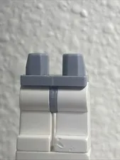 LEGO White Minifigure Legs with Light Bluish Gray Hips 970c01