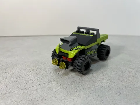 LEGO Racers: Lime Racer (8192), Complete