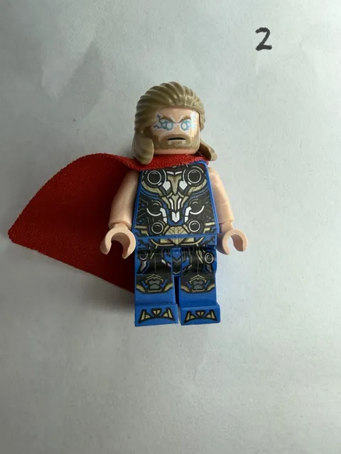 LEGO THOR LOVE AND THUNDER SUPER HERO MINIFIGURE BLUE SUIT
