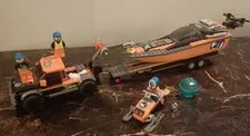 LEGO 60085 & 60032 Lot - 4 X 4 TRUCK AND POWERBOAT & Snowmobile ✨