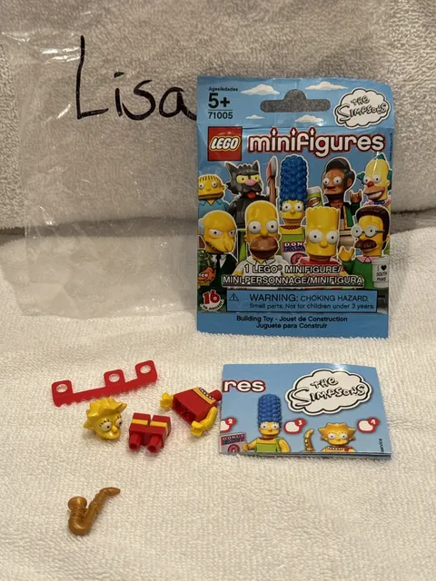 LEGO Simpsons Series 1 Minifigures - Lisa Simpson 71005 Leaflet Baseplate Bag