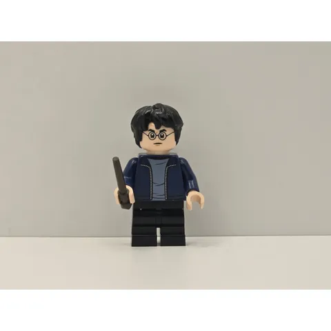 LEGO Harry Potter Minifigure hp288 Dark Blue Open Jacket Wand New Genuine