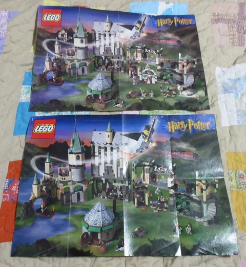 Pair of Lego Harry Potter Posters # 4170451 Collectible Small Pamphlet Inserts