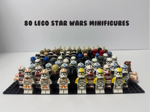 LEGO Star Wars Minifigure Lot of 80 Clone Troopers Mandalorian Imperial SW1319
