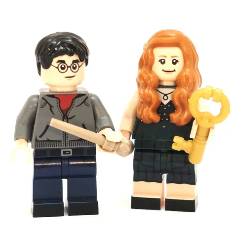 Lego Harry Potter & Ginny Weasley Minifigures Hogwarts Wizards w/ Accessories