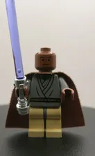 Lego Star Wars - Mace Windu - Non Light Up Minifigure SW0148 - 7261 - EXCELLENT!