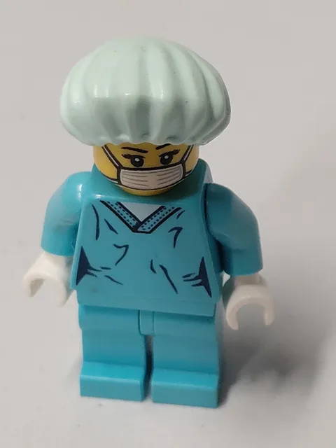 Lego Surgeon Minifigure Scrubs Mask Collectible Series 6 CMF - USA Seller #2