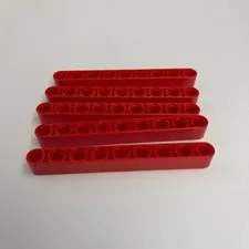 Lego 40490 64289 Beams Red Replacement Parts Pieces Lot of 5