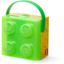 LEGO Storage Products: 40240008 4-Stud Box With Handle Translucent Green NEW