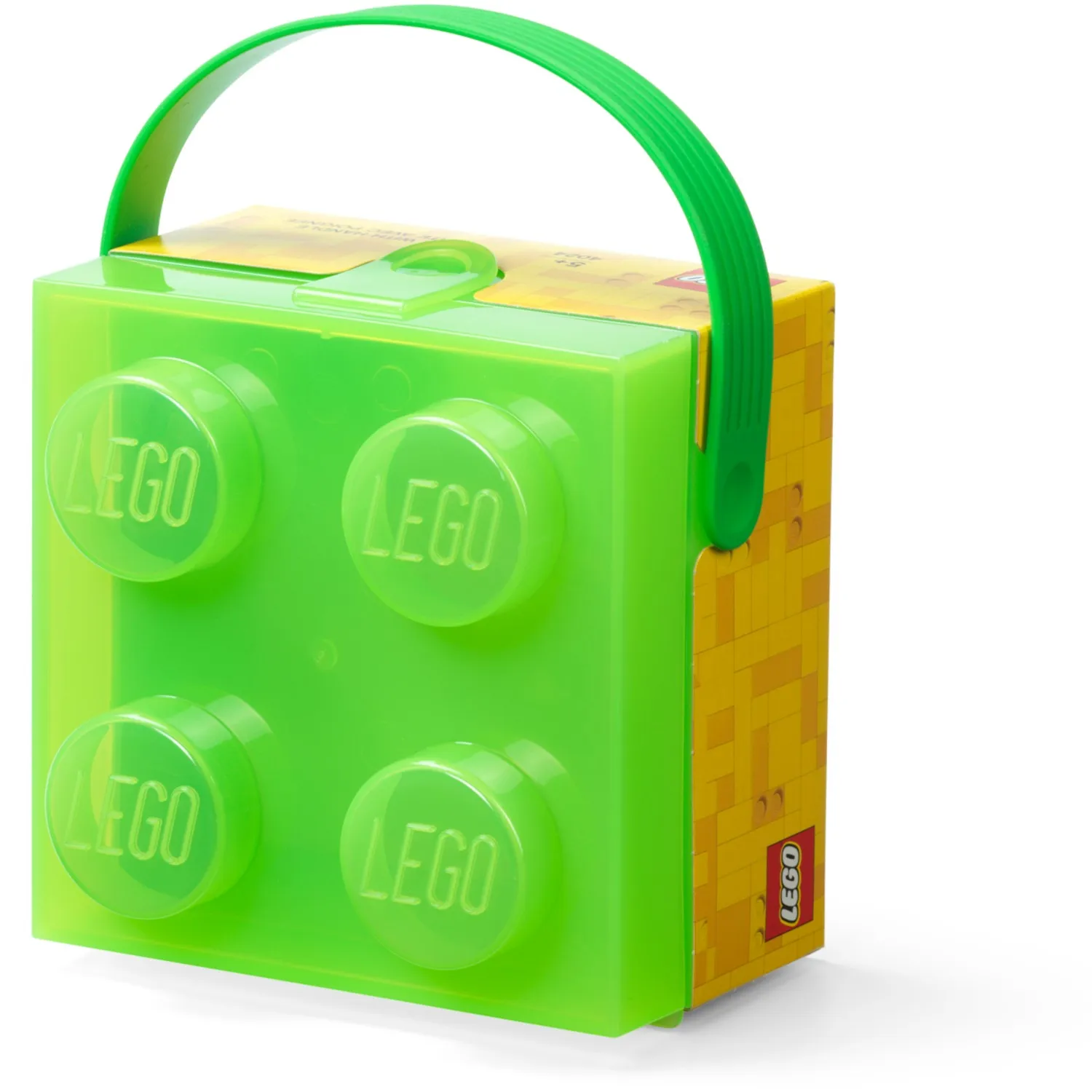 LEGO Storage Products: 40240008 4-Stud Box With Handle Translucent Green NEW