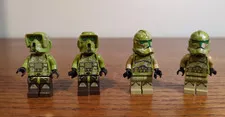 LEGO 75035 4 Clone Trooper 41st Elite Corps P2 Kashyyyk Camouflage sw0519 sw0518