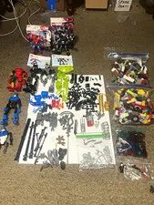 LEGO MIXED 5LB LOT OF MARVEL + BIONICLE + MIXED BRICKS + 2 100% COMPLETE SETS!